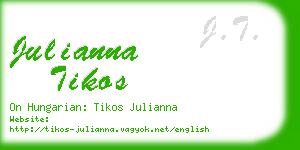 julianna tikos business card